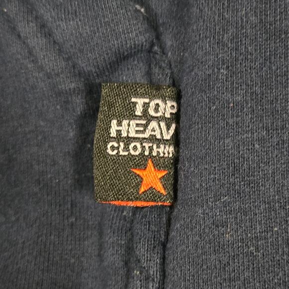 Vintage Y2K Top Heavy Embroidered Tribal Dragon Hoodie Mens Medium - Picture 5 of 11